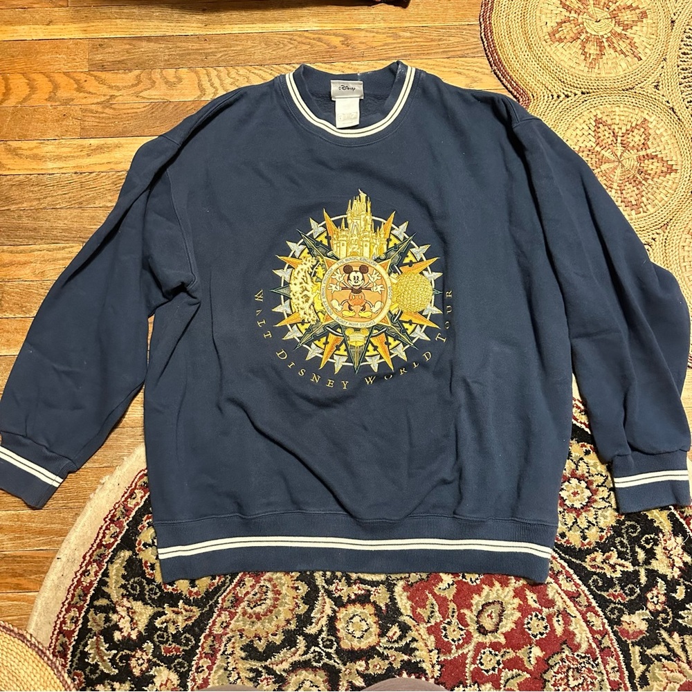 Vintage Walt Disney World Tour Four Parks MGM Studios Sweatshirt Mens Sz L